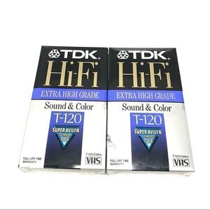 TDK Hi-Fi Extra High Grade sound & color VHS tape 2 pack